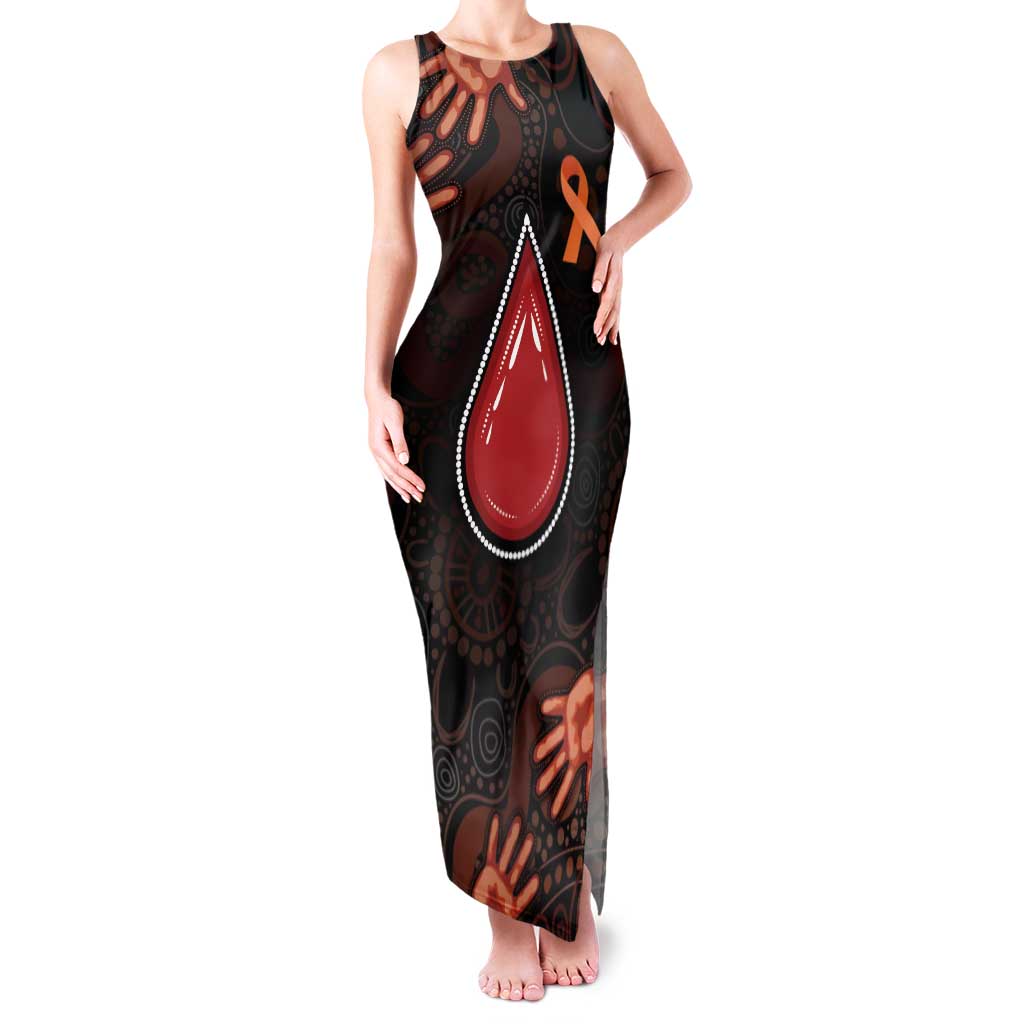 Australia Indigenous Leukemia Awareness Family Matching Tank Maxi Dress and Hawaiian Shirt Aboriginal Dot Arts - Aussie Hoodie