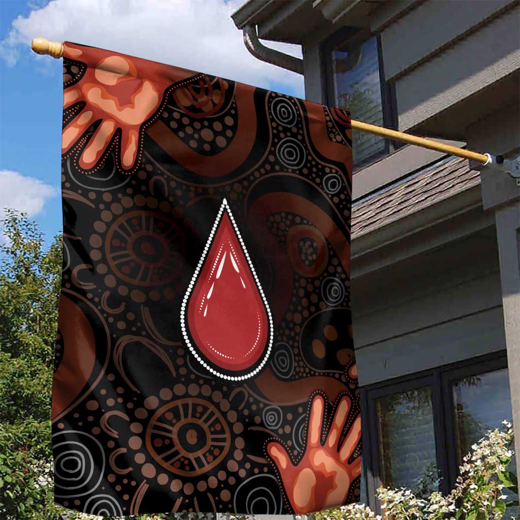 Australia Indigenous Leukemia Awareness Garden Flag Aboriginal Dot Arts - Aussie Hoodie