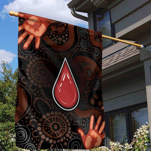 Australia Indigenous Leukemia Awareness Garden Flag Aboriginal Dot Arts - Aussie Hoodie