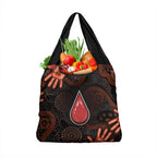 Australia Indigenous Leukemia Awareness Grocery Bag Aboriginal Dot Arts - Aussie Hoodie