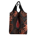 Australia Indigenous Leukemia Awareness Grocery Bag Aboriginal Dot Arts - Aussie Hoodie