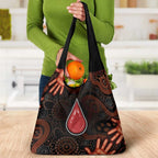 Australia Indigenous Leukemia Awareness Grocery Bag Aboriginal Dot Arts - Aussie Hoodie