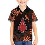 Australia Indigenous Leukemia Awareness Hawaiian Shirt Aboriginal Dot Arts - Aussie Hoodie
