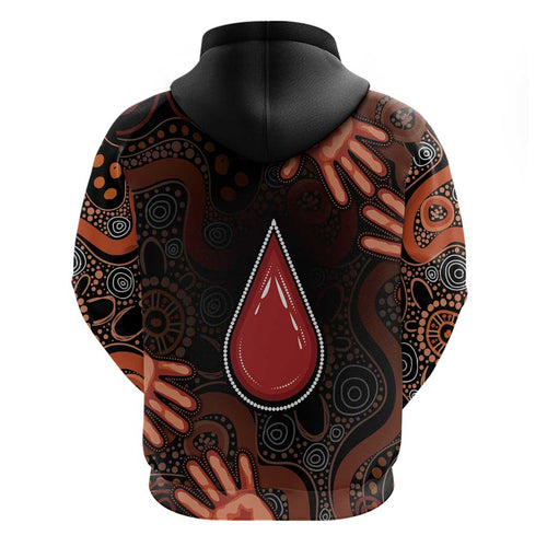 Australia Indigenous Leukemia Awareness Hoodie Aboriginal Dot Arts - Aussie Hoodie