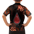 Australia Indigenous Leukemia Awareness Kid Hawaiian Shirt Aboriginal Dot Arts - Aussie Hoodie