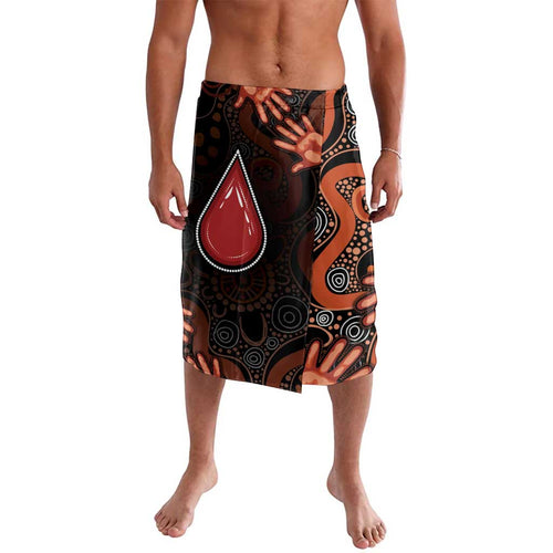 Australia Indigenous Leukemia Awareness Lavalava Aboriginal Dot Arts - Aussie Hoodie
