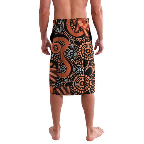 Australia Indigenous Leukemia Awareness Lavalava Aboriginal Dot Arts - Aussie Hoodie
