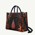 Australia Indigenous Leukemia Awareness Leather Bag Aboriginal Dot Arts - Aussie Hoodie