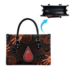 Australia Indigenous Leukemia Awareness Leather Bag Aboriginal Dot Arts - Aussie Hoodie