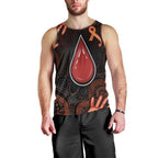 Australia Indigenous Leukemia Awareness Men Tank Top Aboriginal Dot Arts - Aussie Hoodie