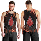 Australia Indigenous Leukemia Awareness Men Tank Top Aboriginal Dot Arts - Aussie Hoodie