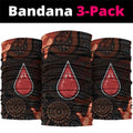 Australia Indigenous Leukemia Awareness Neck Gaiter Aboriginal Dot Arts - Aussie Hoodie