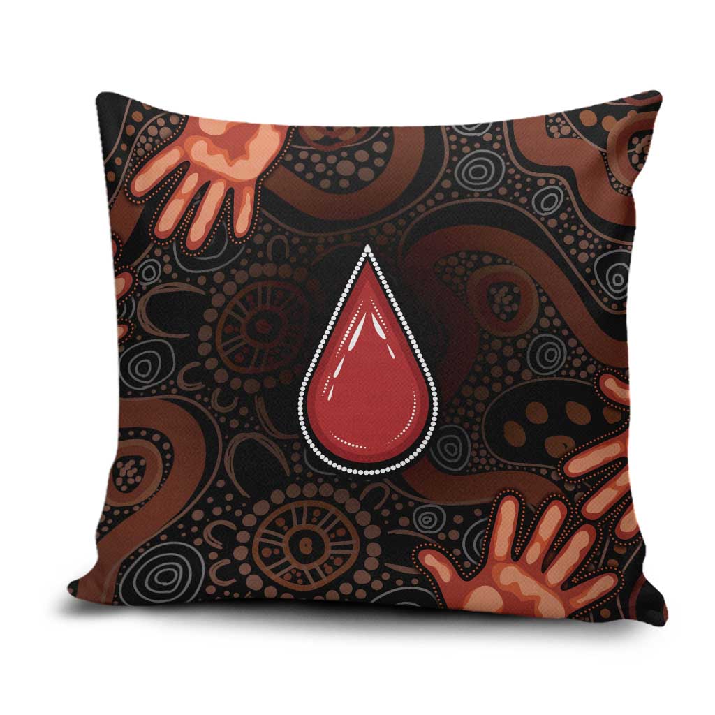 Australia Indigenous Leukemia Awareness Pillow Cover Aboriginal Dot Arts - Aussie Hoodie