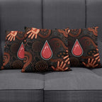 Australia Indigenous Leukemia Awareness Pillow Cover Aboriginal Dot Arts - Aussie Hoodie