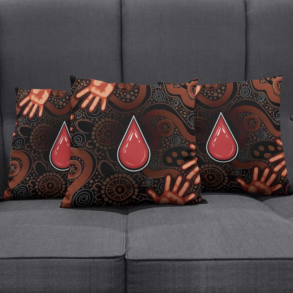 Australia Indigenous Leukemia Awareness Pillow Cover Aboriginal Dot Arts - Aussie Hoodie
