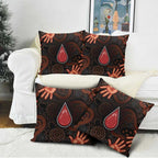 Australia Indigenous Leukemia Awareness Pillow Cover Aboriginal Dot Arts - Aussie Hoodie