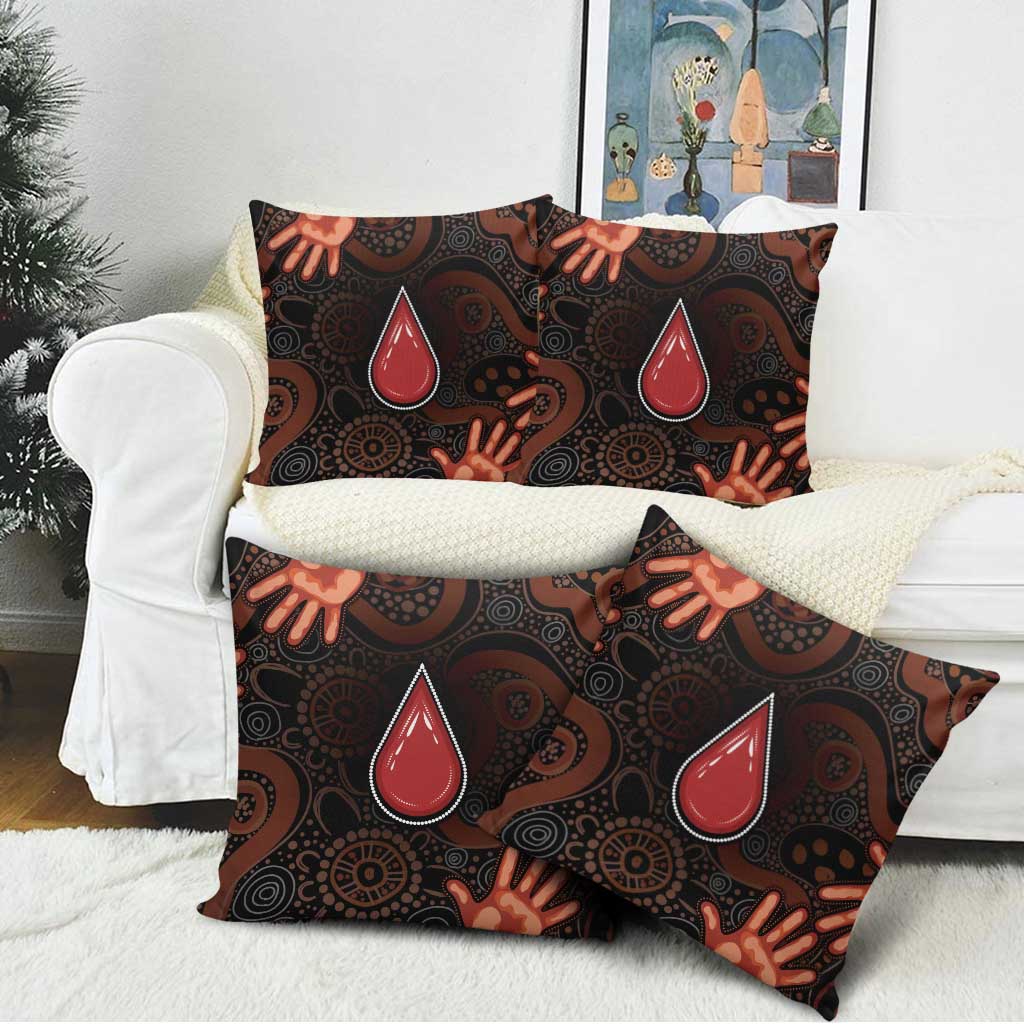 Australia Indigenous Leukemia Awareness Pillow Cover Aboriginal Dot Arts - Aussie Hoodie