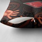 Australia Indigenous Leukemia Awareness Pillow Cover Aboriginal Dot Arts - Aussie Hoodie