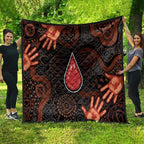 Australia Indigenous Leukemia Awareness Quilt Aboriginal Dot Arts - Aussie Hoodie