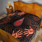 Australia Indigenous Leukemia Awareness Quilt Aboriginal Dot Arts - Aussie Hoodie
