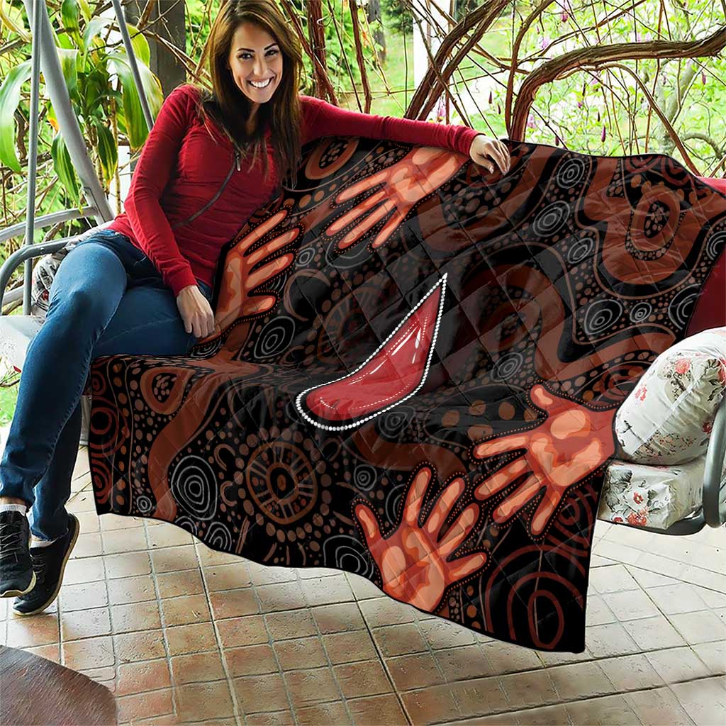 Australia Indigenous Leukemia Awareness Quilt Aboriginal Dot Arts - Aussie Hoodie