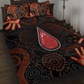 Australia Indigenous Leukemia Awareness Quilt Bed Set Aboriginal Dot Arts - Aussie Hoodie