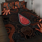Australia Indigenous Leukemia Awareness Quilt Bed Set Aboriginal Dot Arts - Aussie Hoodie