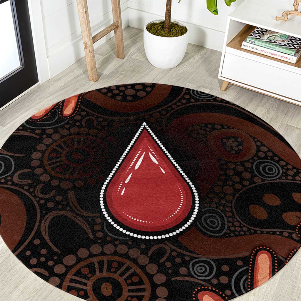 Australia Indigenous Leukemia Awareness Round Carpet Aboriginal Dot Arts - Aussie Hoodie