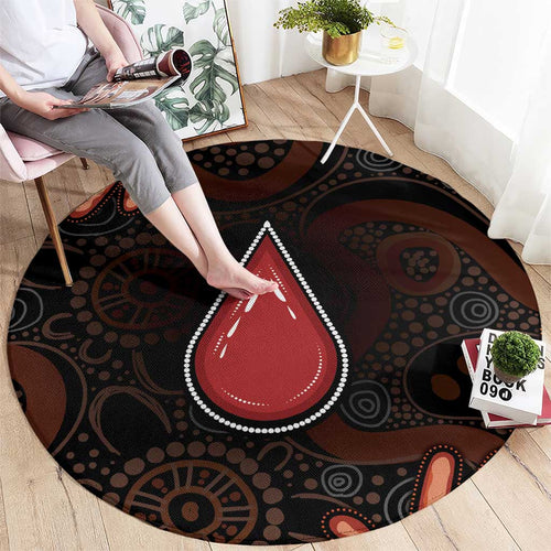 Australia Indigenous Leukemia Awareness Round Carpet Aboriginal Dot Arts - Aussie Hoodie