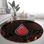 Australia Indigenous Leukemia Awareness Round Carpet Aboriginal Dot Arts - Aussie Hoodie