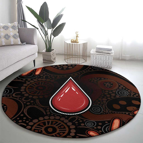 Australia Indigenous Leukemia Awareness Round Carpet Aboriginal Dot Arts - Aussie Hoodie