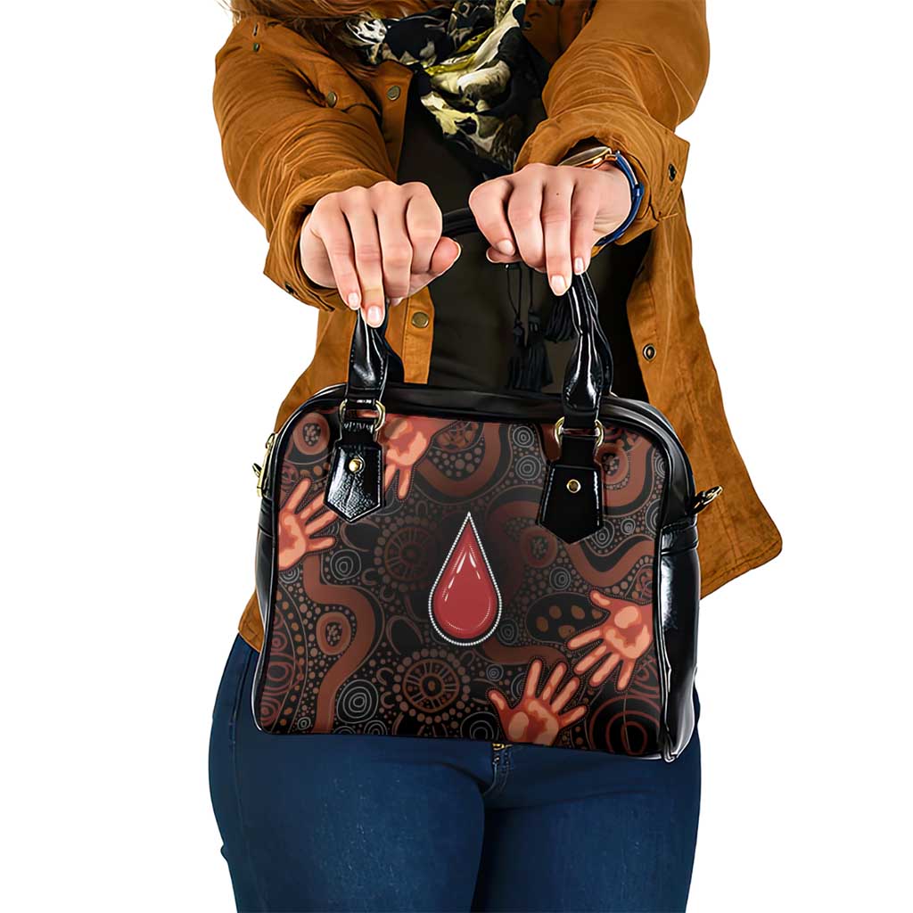 Australia Indigenous Leukemia Awareness Shoulder Handbag Aboriginal Dot Arts - Aussie Hoodie