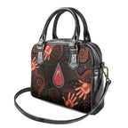Australia Indigenous Leukemia Awareness Shoulder Handbag Aboriginal Dot Arts - Aussie Hoodie
