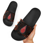 Australia Indigenous Leukemia Awareness Slide Sandals Aboriginal Dot Arts - Aussie Hoodie