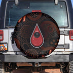Australia Indigenous Leukemia Awareness Spare Tire Cover Aboriginal Dot Arts - Aussie Hoodie