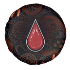 Australia Indigenous Leukemia Awareness Spare Tire Cover Aboriginal Dot Arts - Aussie Hoodie
