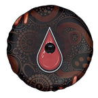 Australia Indigenous Leukemia Awareness Spare Tire Cover Aboriginal Dot Arts - Aussie Hoodie