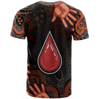 Australia Indigenous Leukemia Awareness T Shirt Aboriginal Dot Arts - Aussie Hoodie