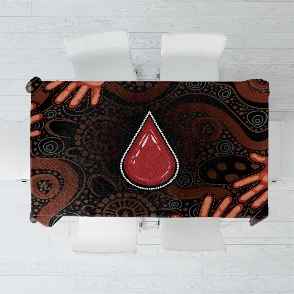 Australia Indigenous Leukemia Awareness Tablecloth Aboriginal Dot Arts - Aussie Hoodie