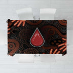 Australia Indigenous Leukemia Awareness Tablecloth Aboriginal Dot Arts - Aussie Hoodie