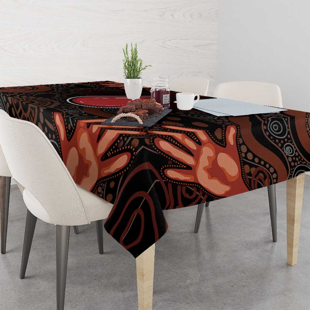 Australia Indigenous Leukemia Awareness Tablecloth Aboriginal Dot Arts - Aussie Hoodie