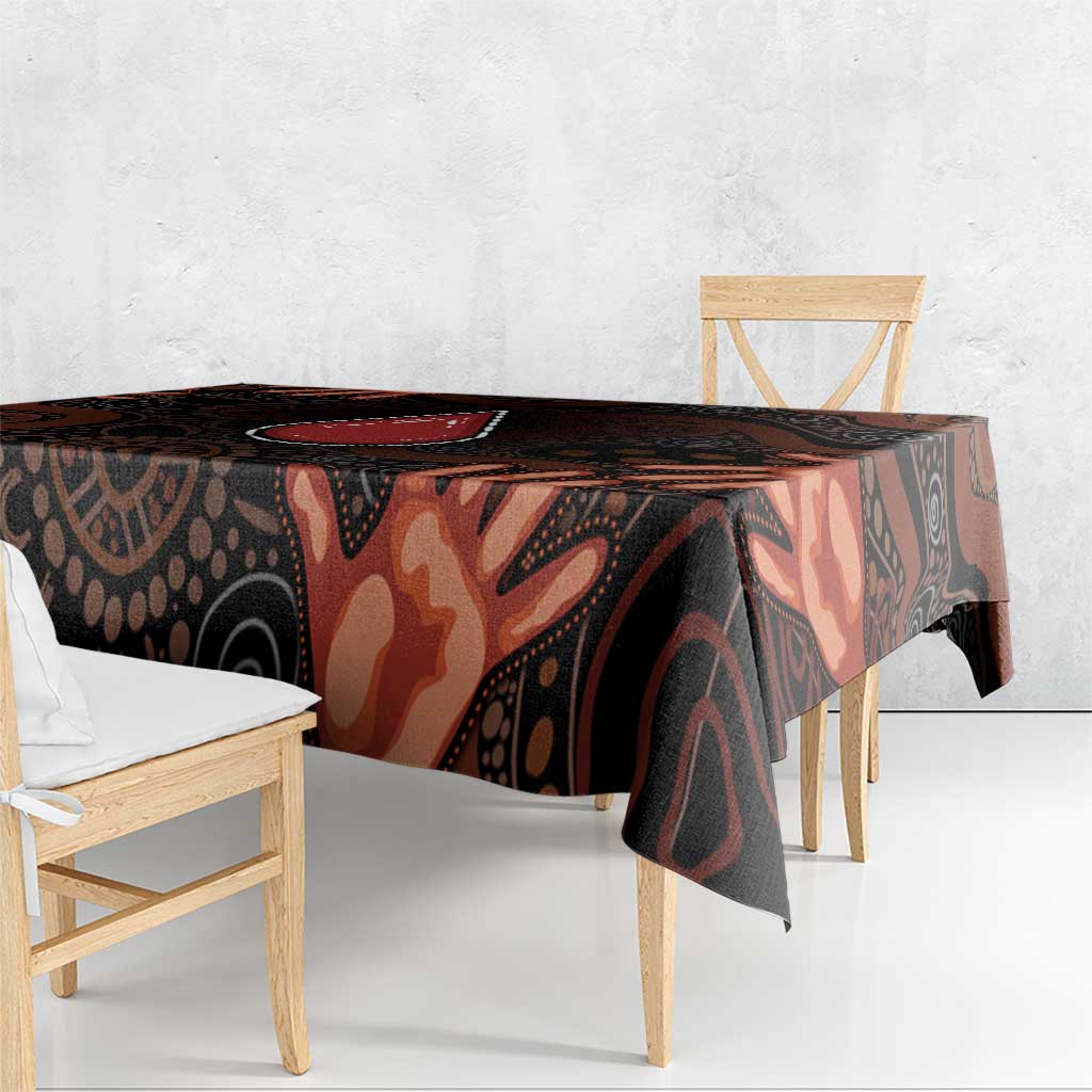 Australia Indigenous Leukemia Awareness Tablecloth Aboriginal Dot Arts - Aussie Hoodie