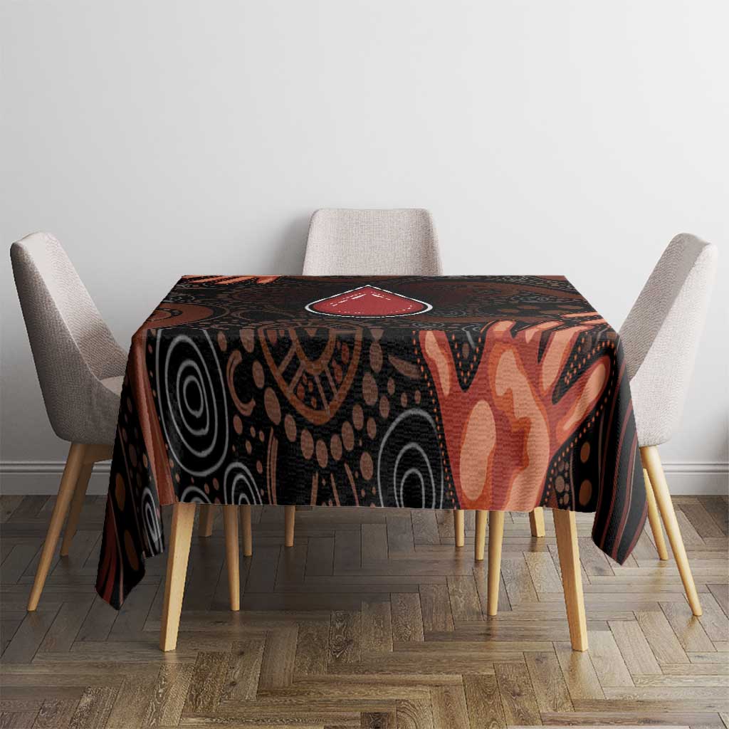 Australia Indigenous Leukemia Awareness Tablecloth Aboriginal Dot Arts - Aussie Hoodie