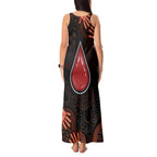Australia Indigenous Leukemia Awareness Tank Maxi Dress Aboriginal Dot Arts - Aussie Hoodie