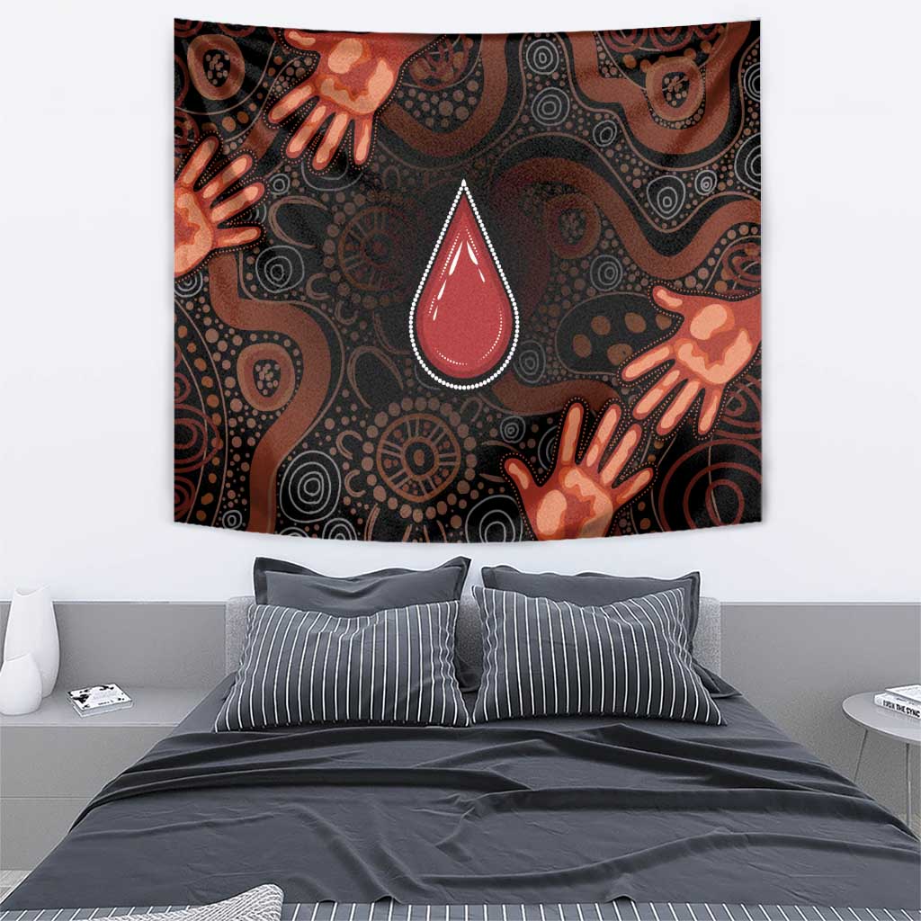 Australia Indigenous Leukemia Awareness Tapestry Aboriginal Dot Arts - Aussie Hoodie