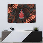 Australia Indigenous Leukemia Awareness Tapestry Aboriginal Dot Arts - Aussie Hoodie