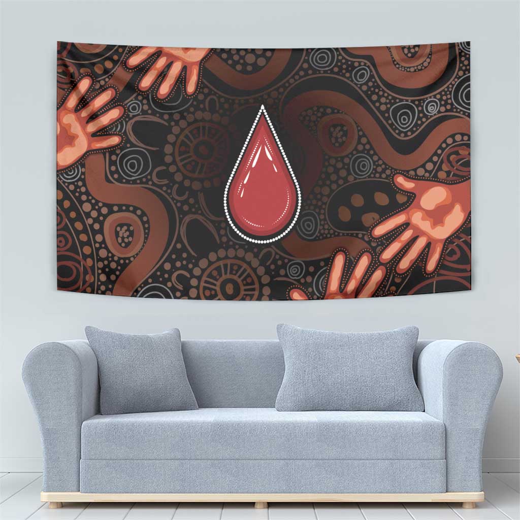 Australia Indigenous Leukemia Awareness Tapestry Aboriginal Dot Arts - Aussie Hoodie