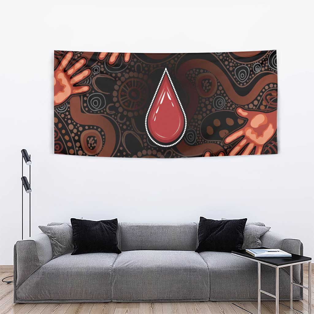 Australia Indigenous Leukemia Awareness Tapestry Aboriginal Dot Arts - Aussie Hoodie