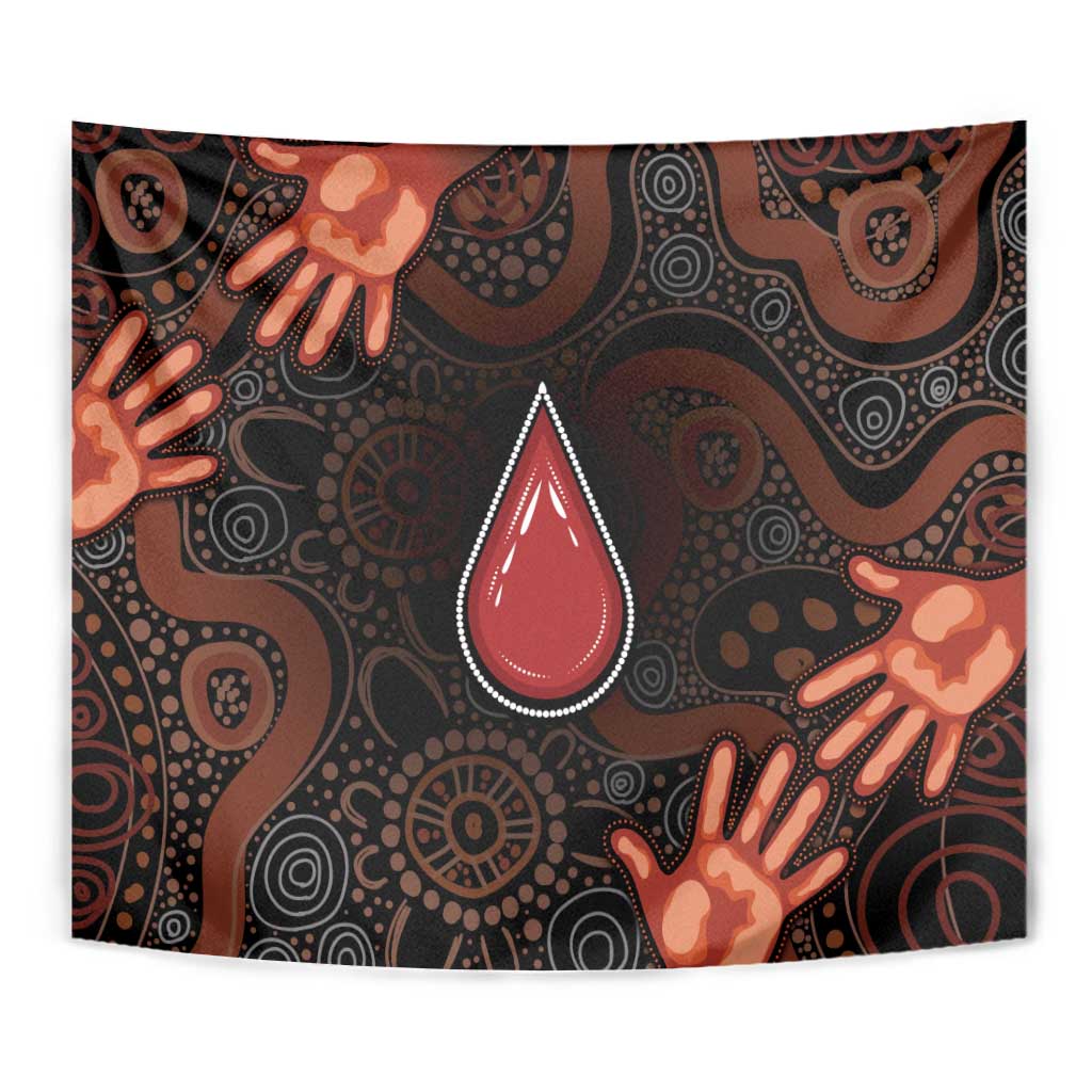 Australia Indigenous Leukemia Awareness Tapestry Aboriginal Dot Arts - Aussie Hoodie
