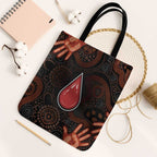 Australia Indigenous Leukemia Awareness Tote Bag Aboriginal Dot Arts - Aussie Hoodie
